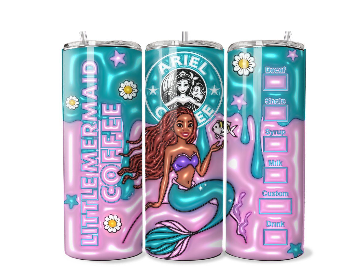 Little Mermaid Inflated Tumbler