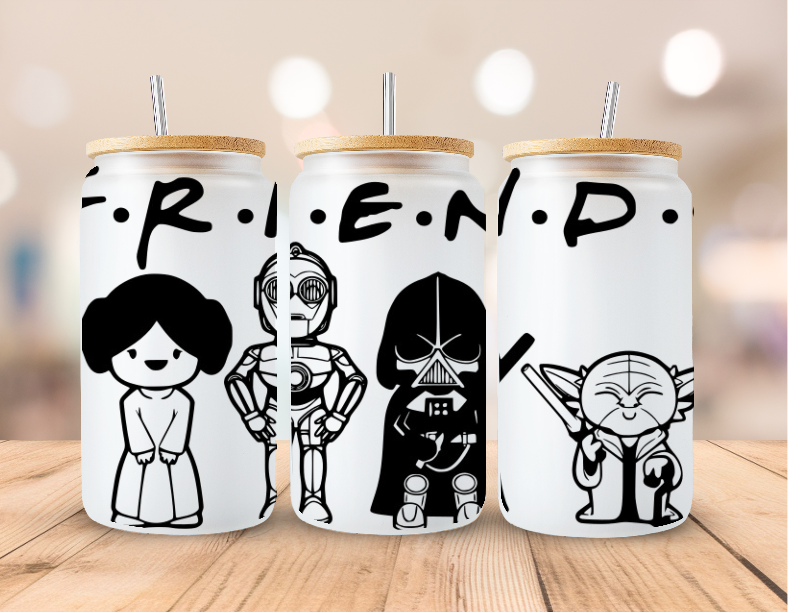 Star Wars Friends Themed Libbey Glass