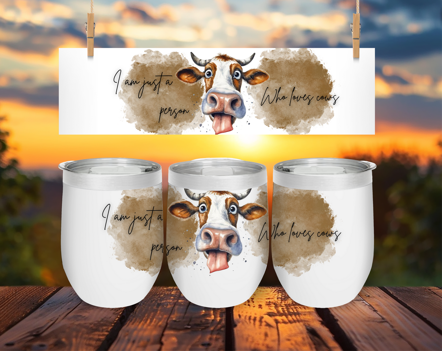 Just a Person who Loves Cows Short Tumbler