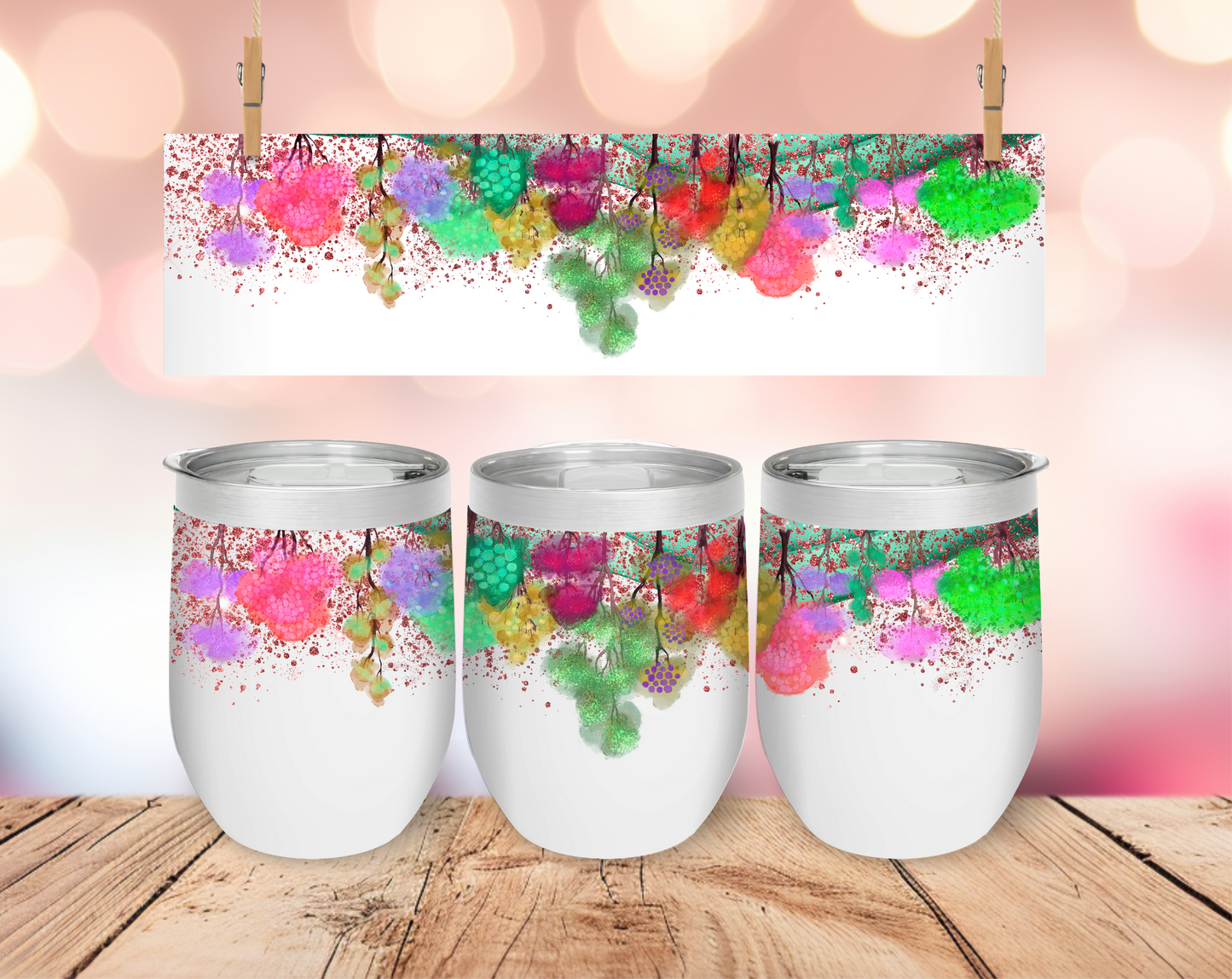 Colorful Trees Short Tumbler