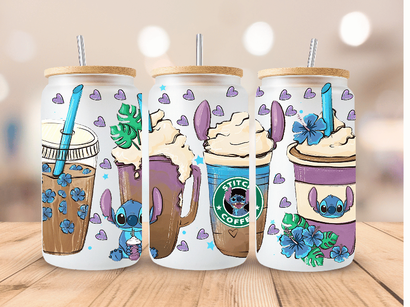Stitch Themed Libbey Glass