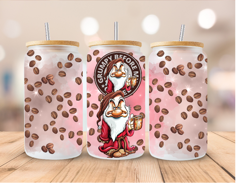 Grumpy Themed Libbey Glass