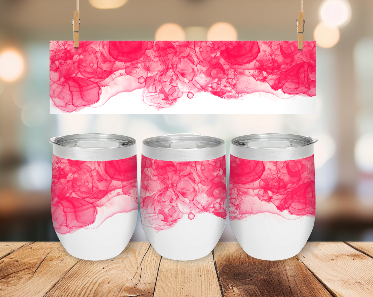 Pink Ink Short Tumbler