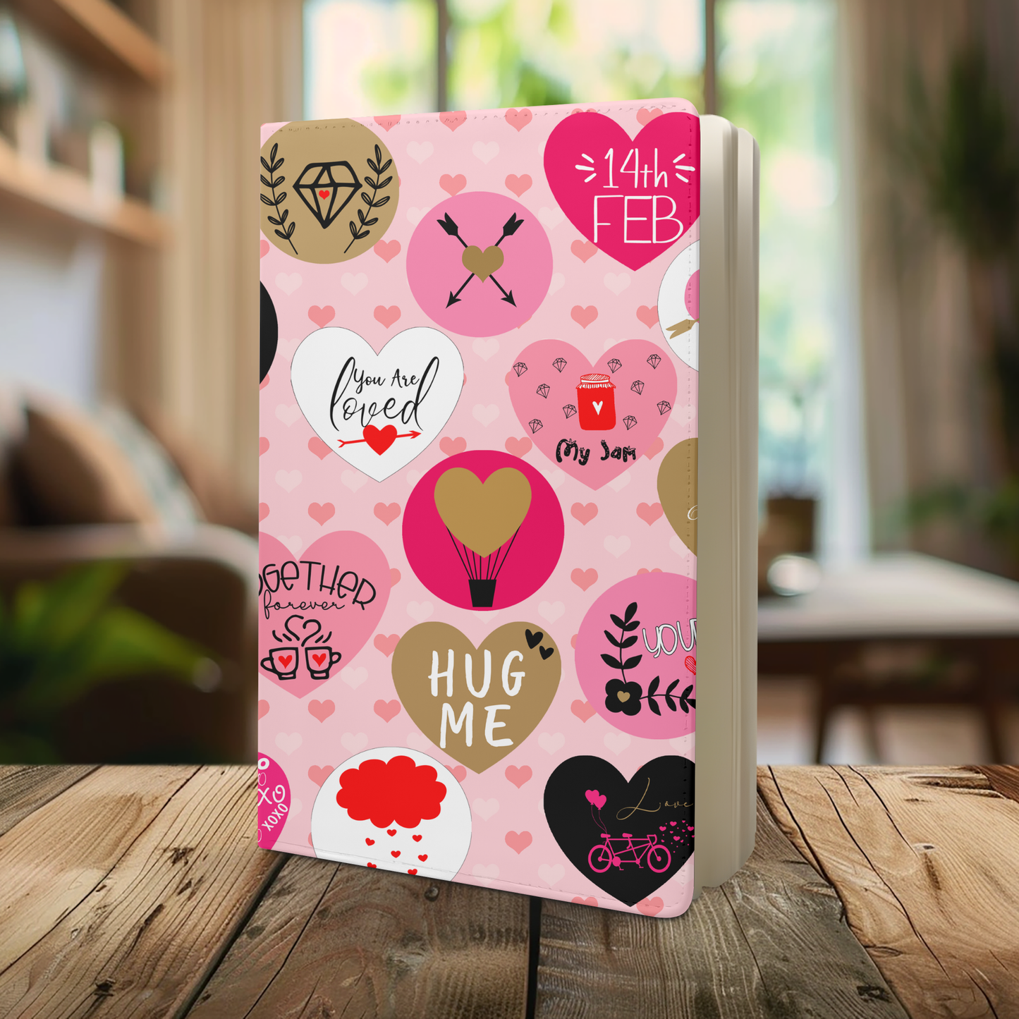 Heart Messages Valentines Day Journal