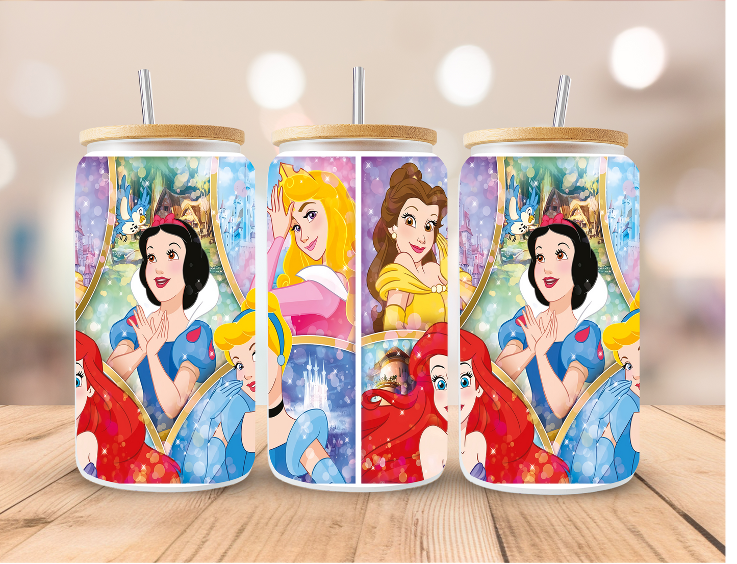 Disney Princess Themed Libbey Glass