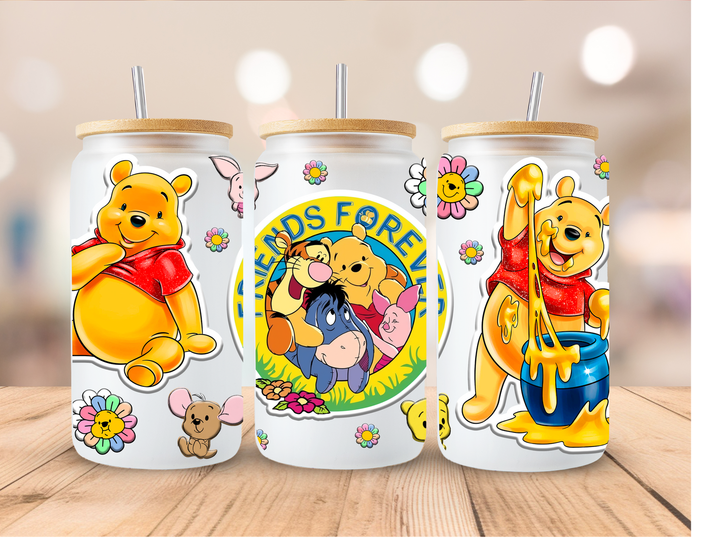 Winnie The Pooh Themed Libbey Glass