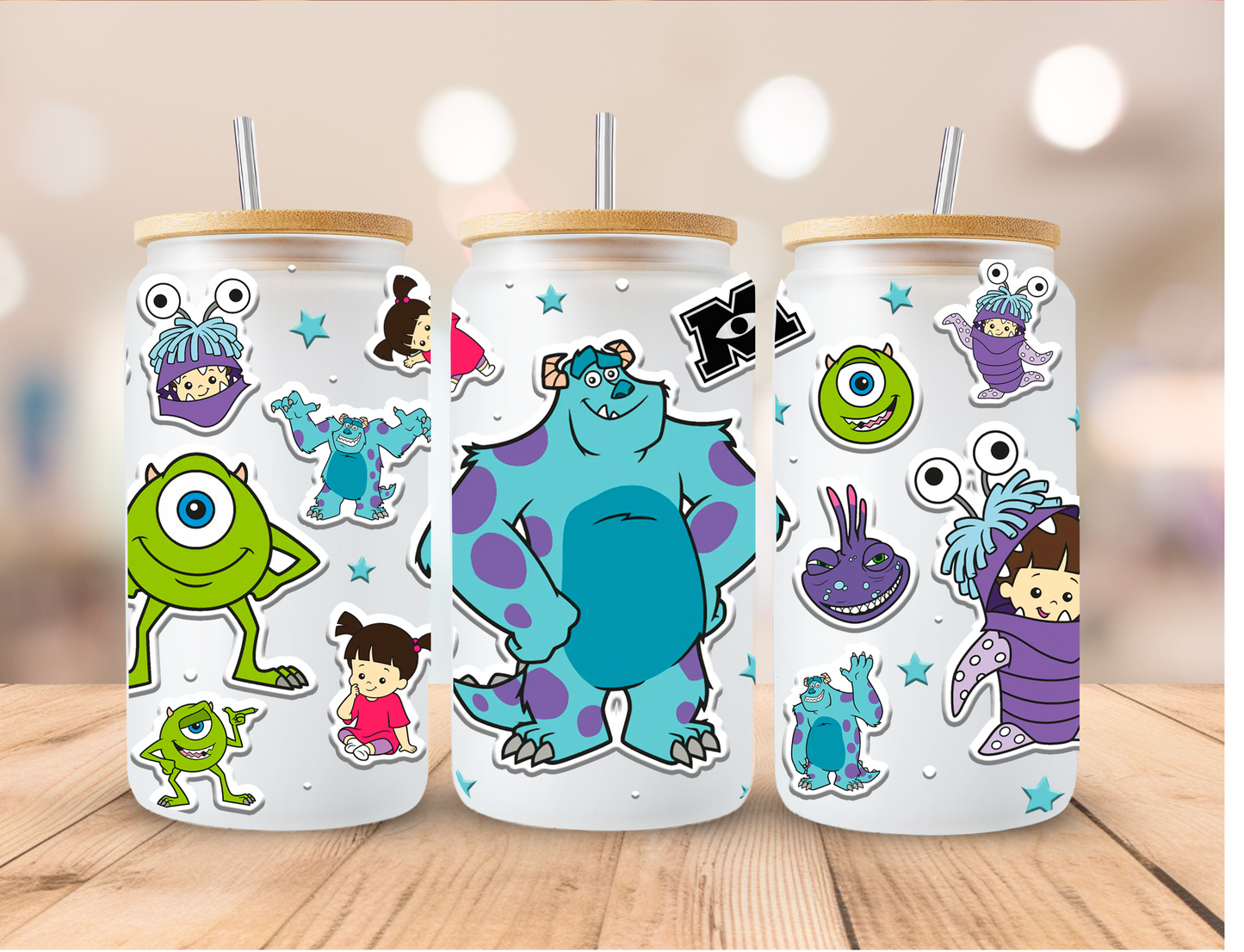 Monsters Inc Themed Libbey Glass