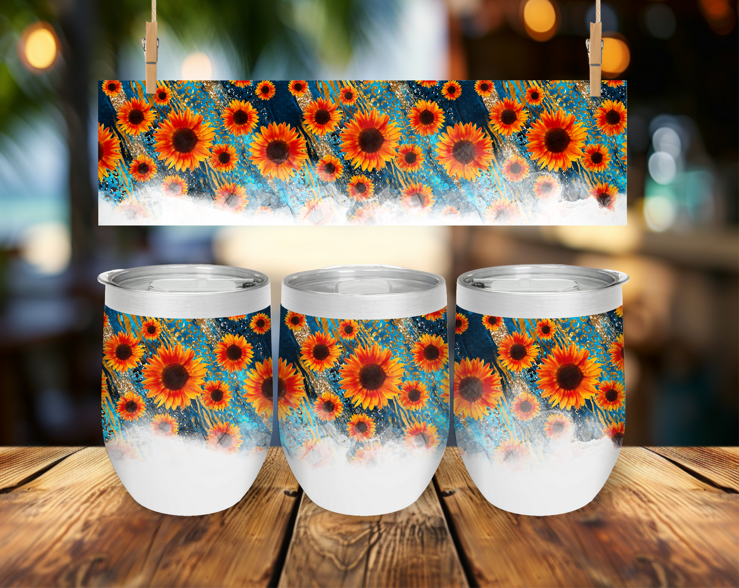 Dark Sunflower Short Tumbler
