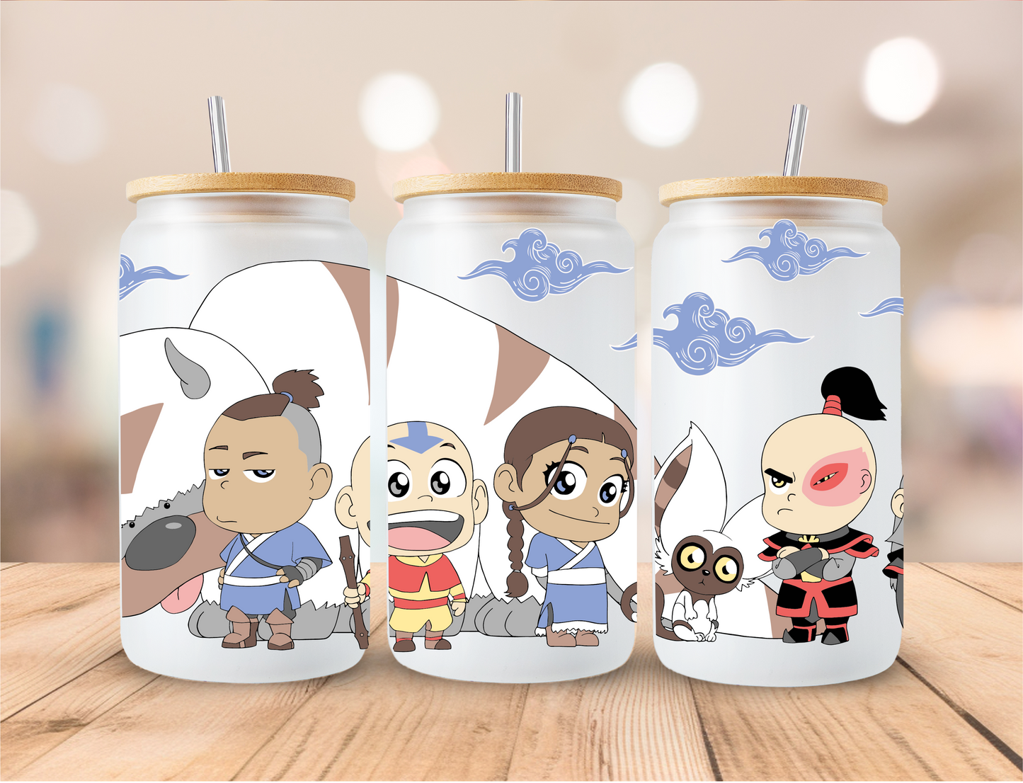 Avatar Last Air Bender Frosted Glass