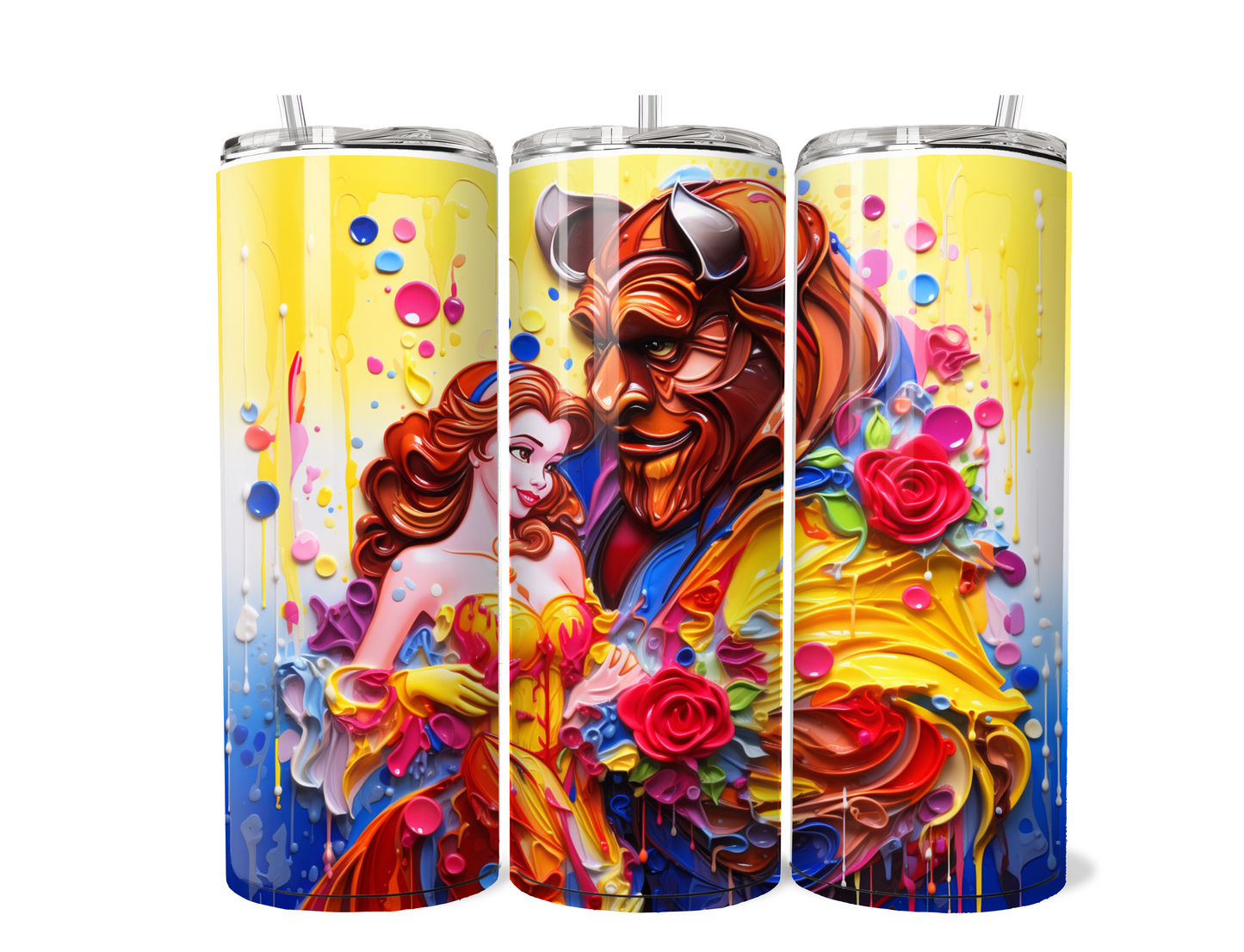 Beauty and The Beast Painting 3D