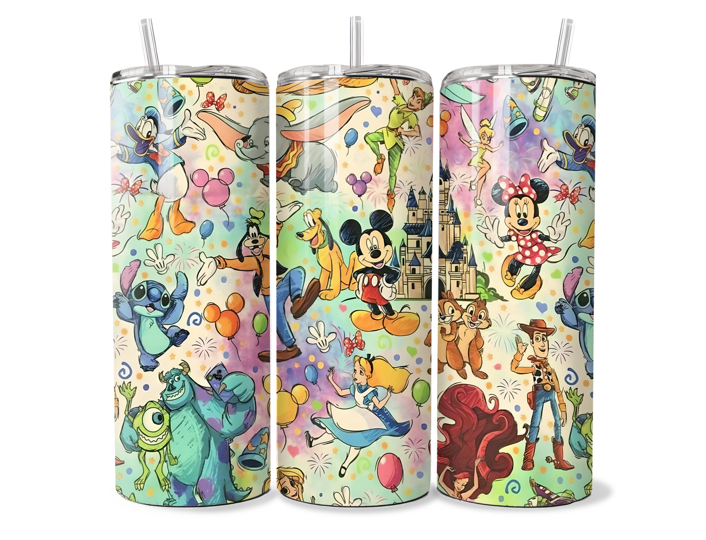 Disney Characters Themed Tumbler