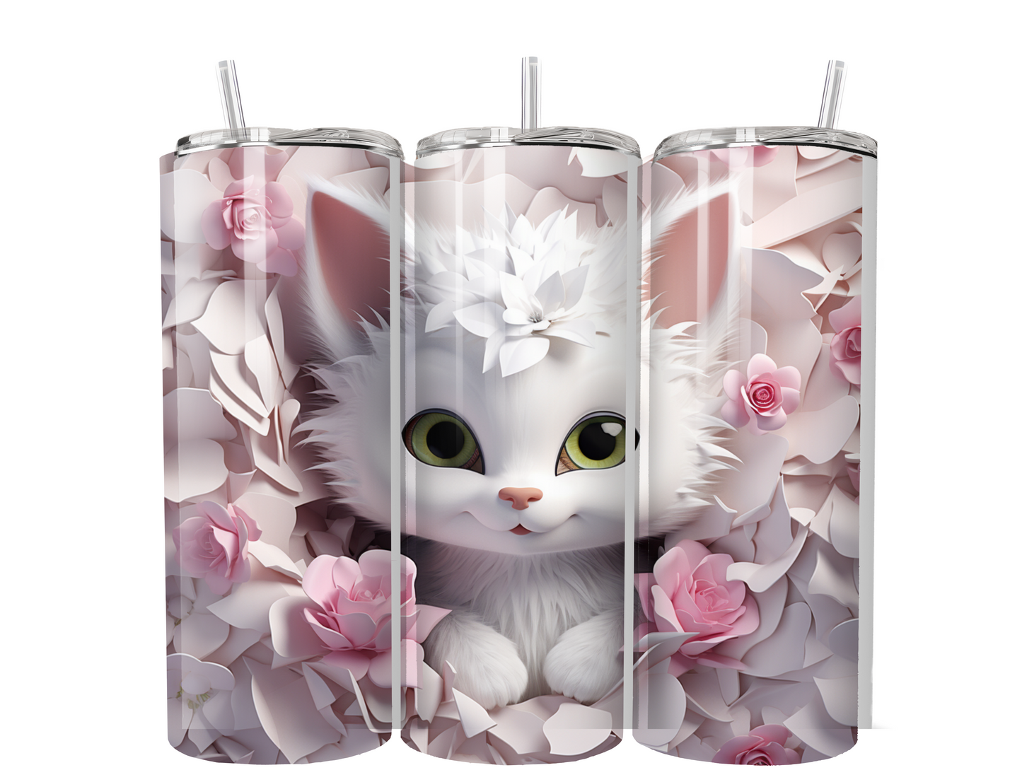 White Fox 3D Tumbler