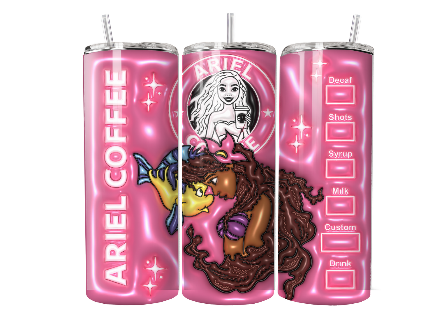 Little Mermaid Inflated Tumbler