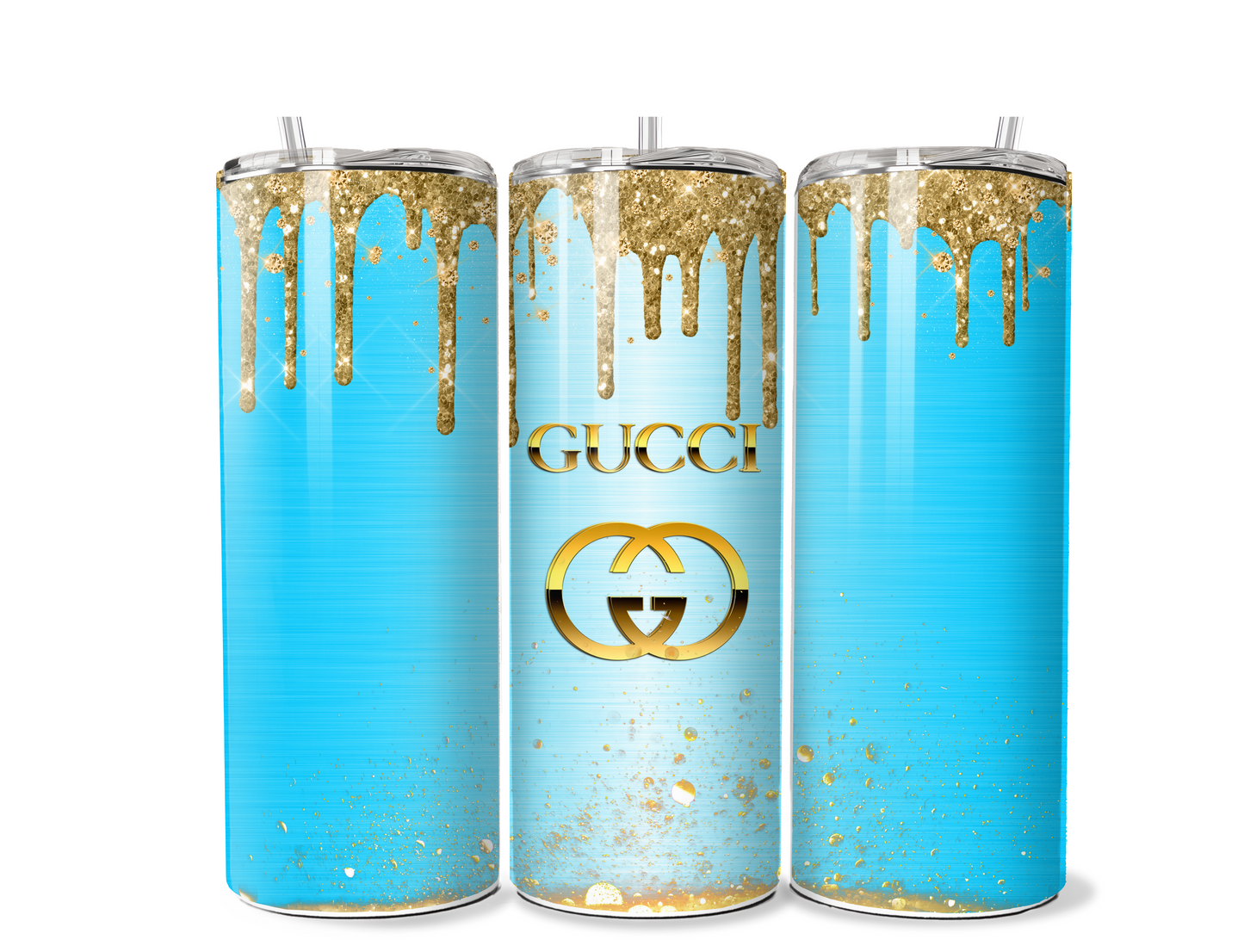 Light Blue Gucci Tumbler