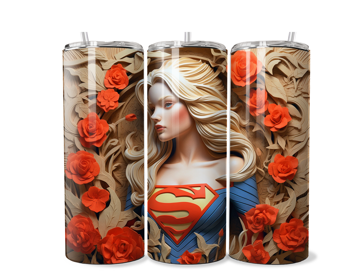 Superwoman 3D Tumbler