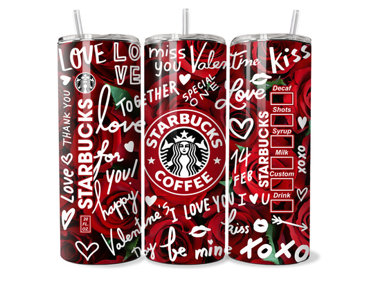 Love Quotes Starbucks-like Tall Tumbler
