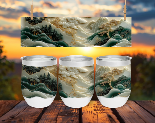 Through the Mountains 3D  Short Tumbler